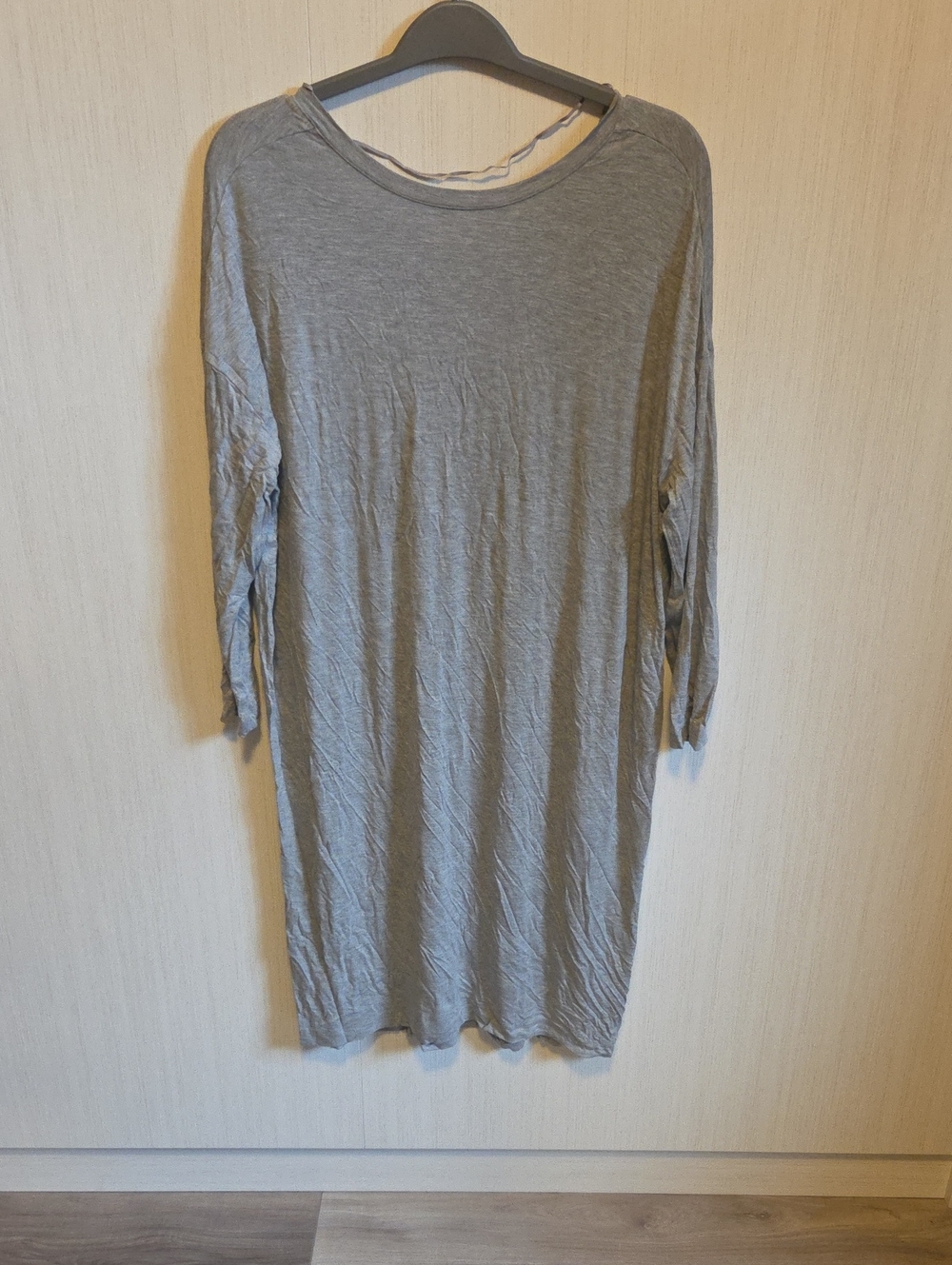 Love & Lore Grey Long Sleeve Casual Tunic Nightdress